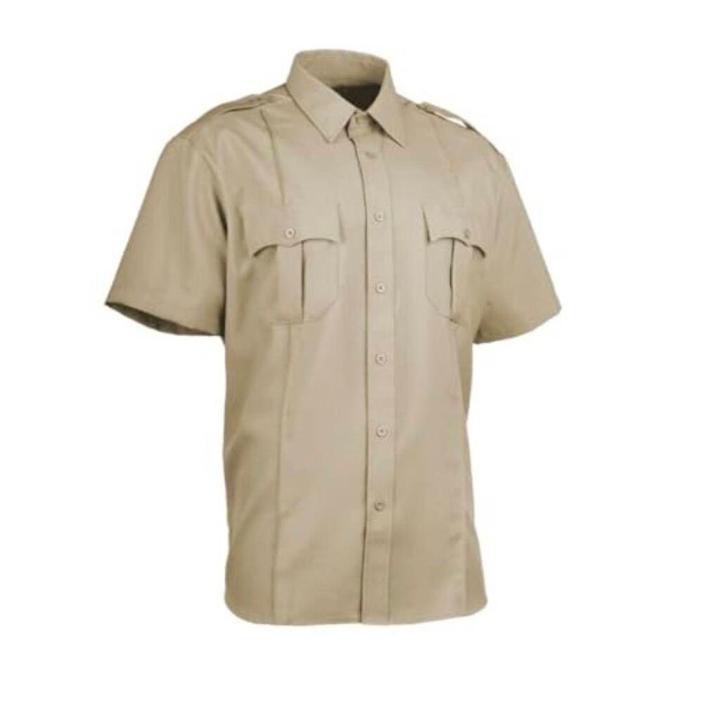 The Force Men's Tan Poly/Rayon Professional Performance Uniform Deputy Deluxe Sh